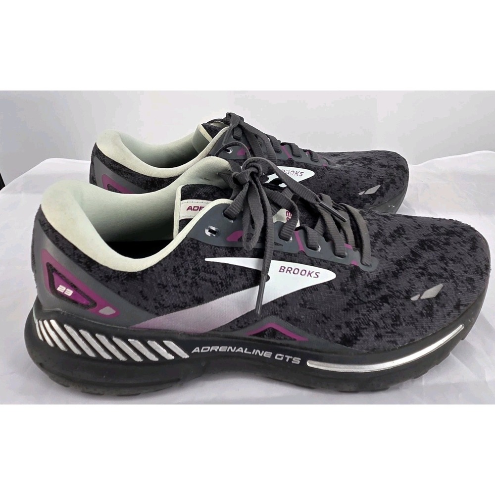 BROOKS Shoes ADRENALINE GTS 23 Women Size 9 Black Running Sneaker 1203811B072